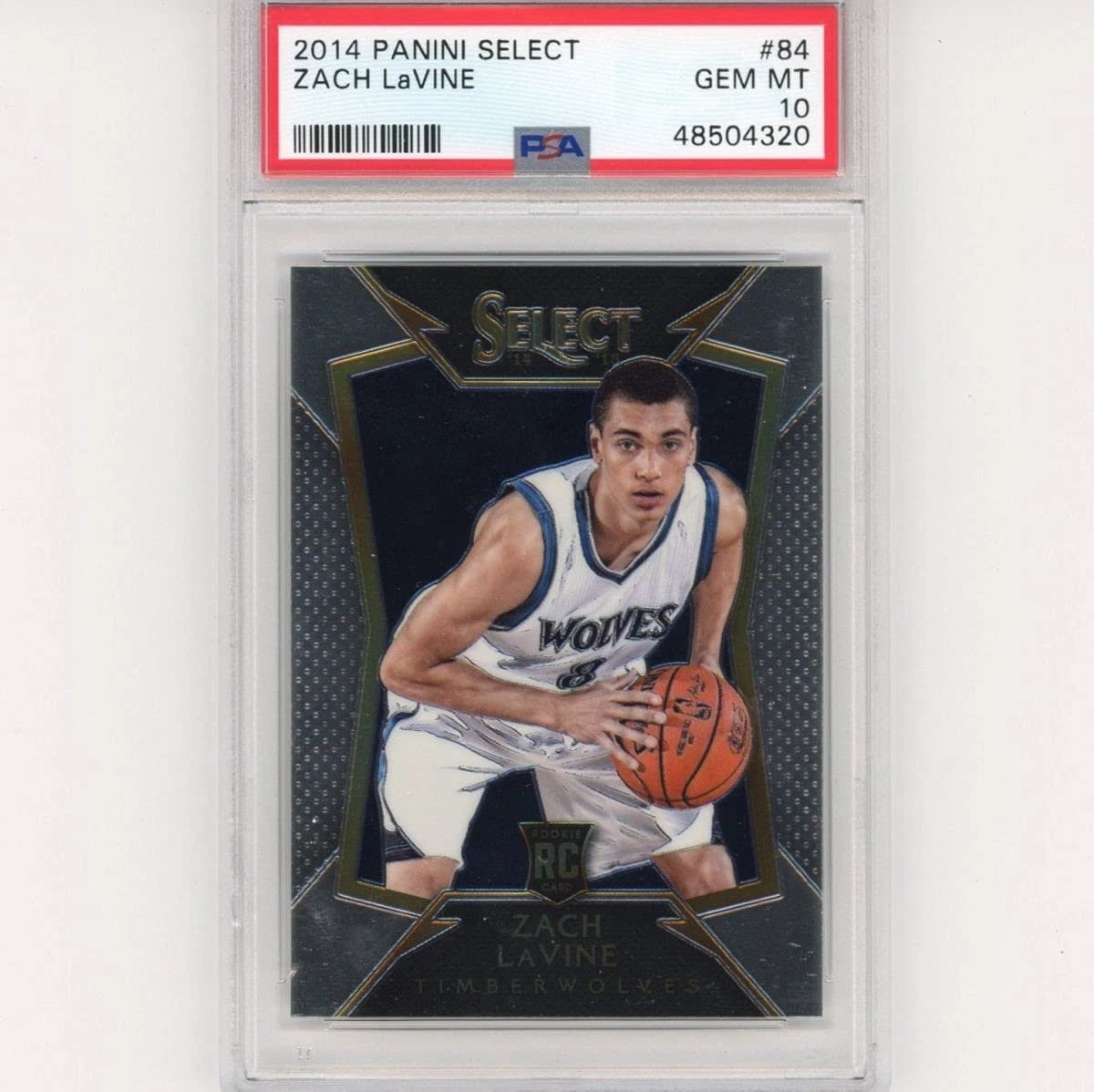 Graded 2014-15 Panini Select ZACH LAVINE #84 Rookie RC Card PSA 10