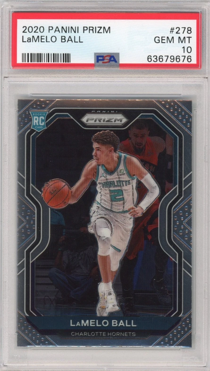 Graded 2020-21 Panini Prizm LaMelo Ball #278 Rookie RC Card PSA 10