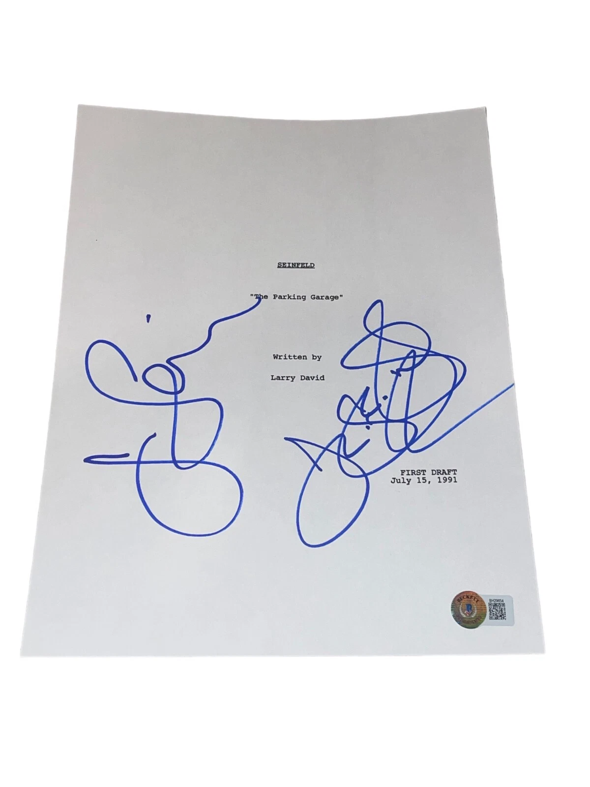 Jerry Seinfeld Julia Louis-Dreyfus Signed 