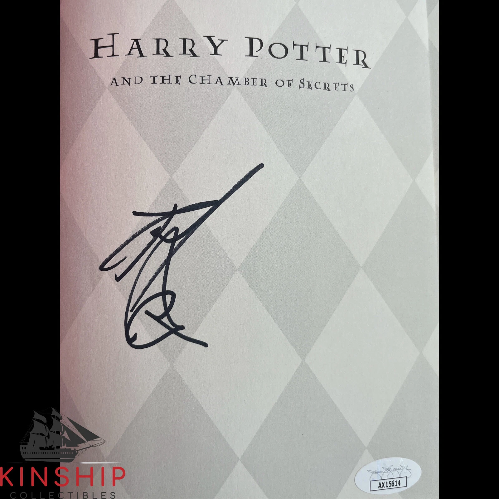DANIEL RADCLIFFE SIGNED HARRY POTTER & THE CHAMBER OF SECRETS BOOK JSA COA E248 COLLECTIBLE MEMORABILIA