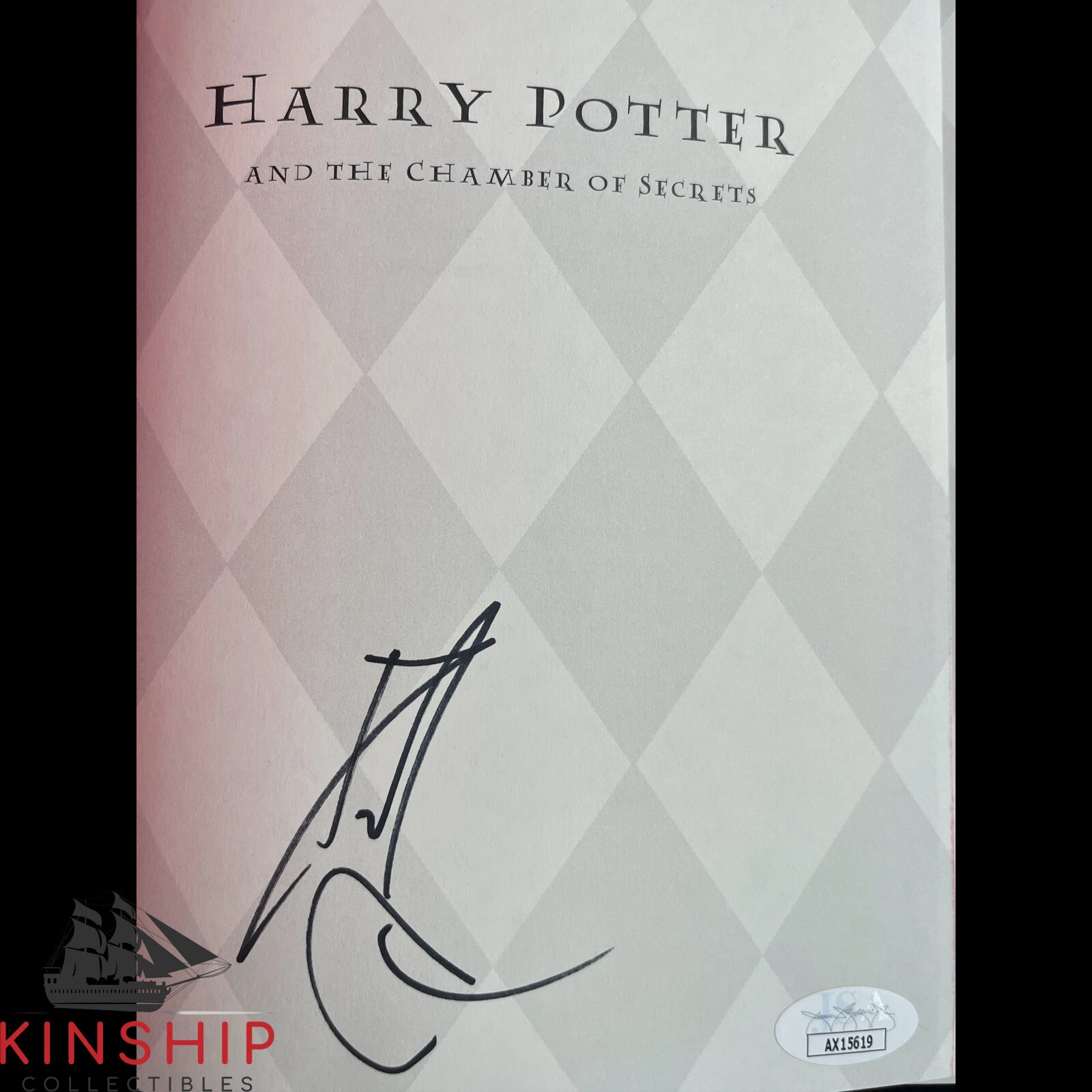 DANIEL RADCLIFFE SIGNED HARRY POTTER & THE CHAMBER OF SECRETS BOOK JSA COA E249 COLLECTIBLE MEMORABILIA