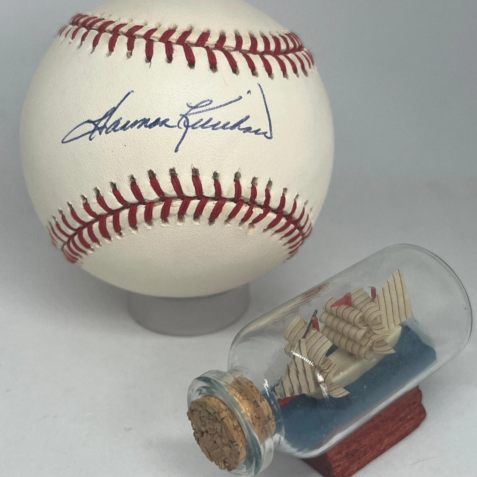 Harmon Killebrew signed Rawlings OAL Baseball JSA COA Twins HOF Auto A3490