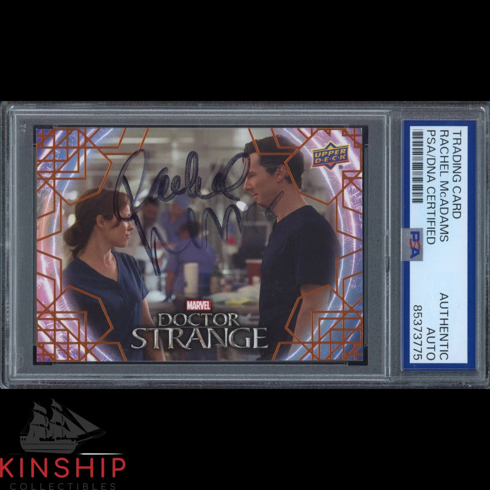 Rachel McAdams signed 2016 Upper Deck Card PSA Slab Doctor Strange Auto C3609