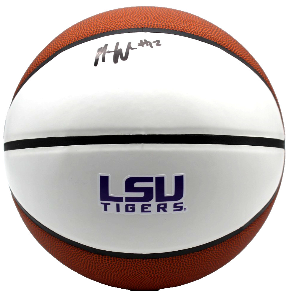 Mikaylah Williams Signed LSU Tigers Logo Basketball W/Beckett COA BY018693