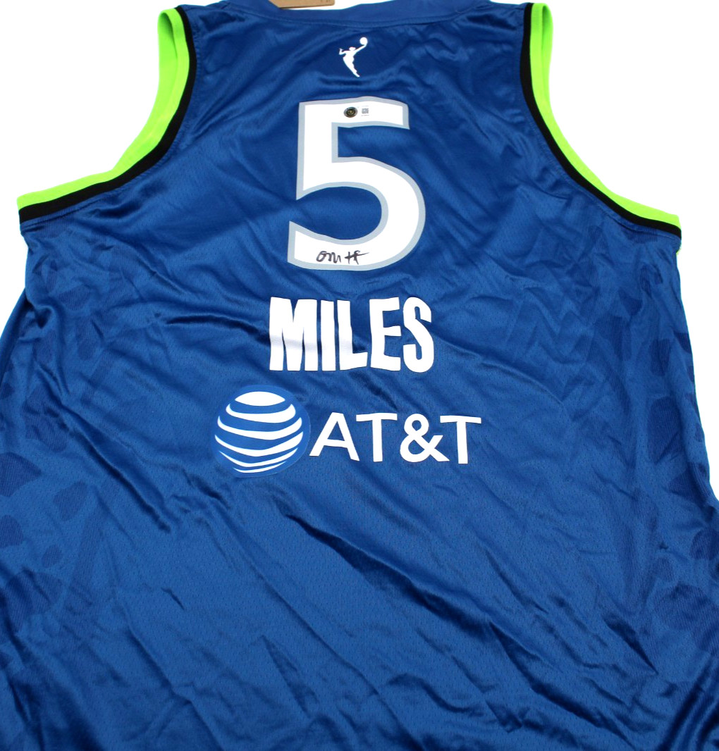 Olivia Miles Signed Minnesota Lynx Large Jersey W/Beckett BAS COA BY018636