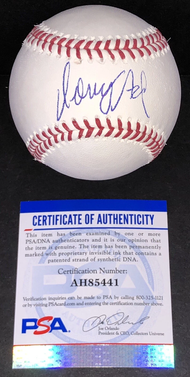Domingo Acevedo Signed Autographed New York Yankees Oml Baseball Psa/Dna