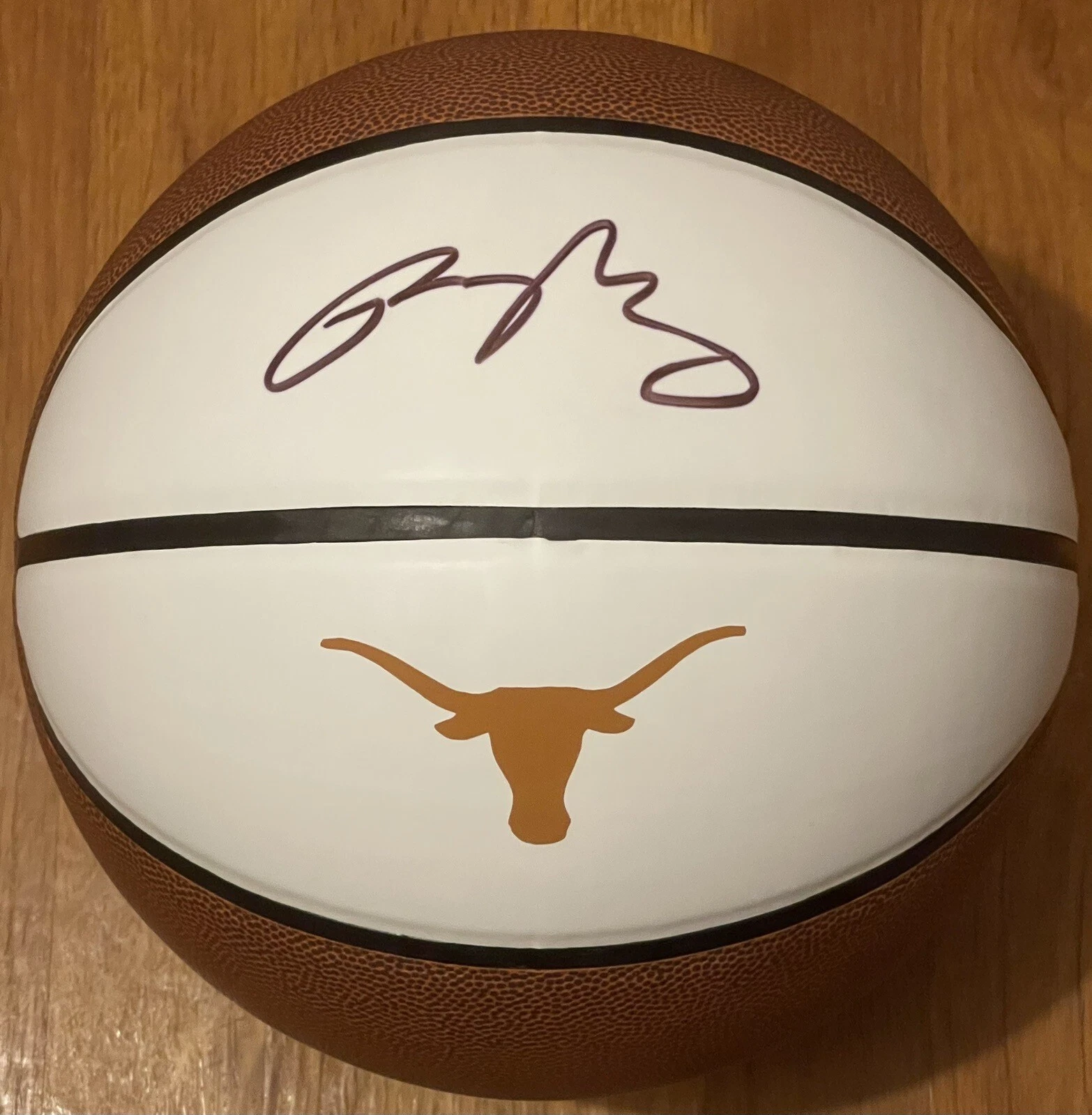 Rodney Terry Signed Autographed Texas Longhorns Logo Basketball PSA/DNA