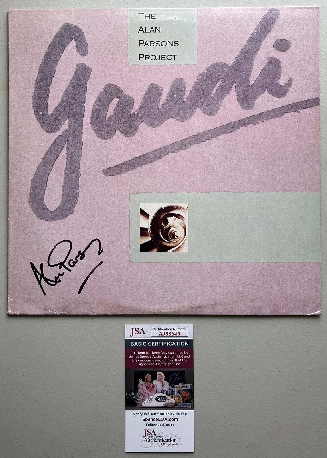 Alan Parsons Signed Autographed LP Album Gaudi Vinyl JSA