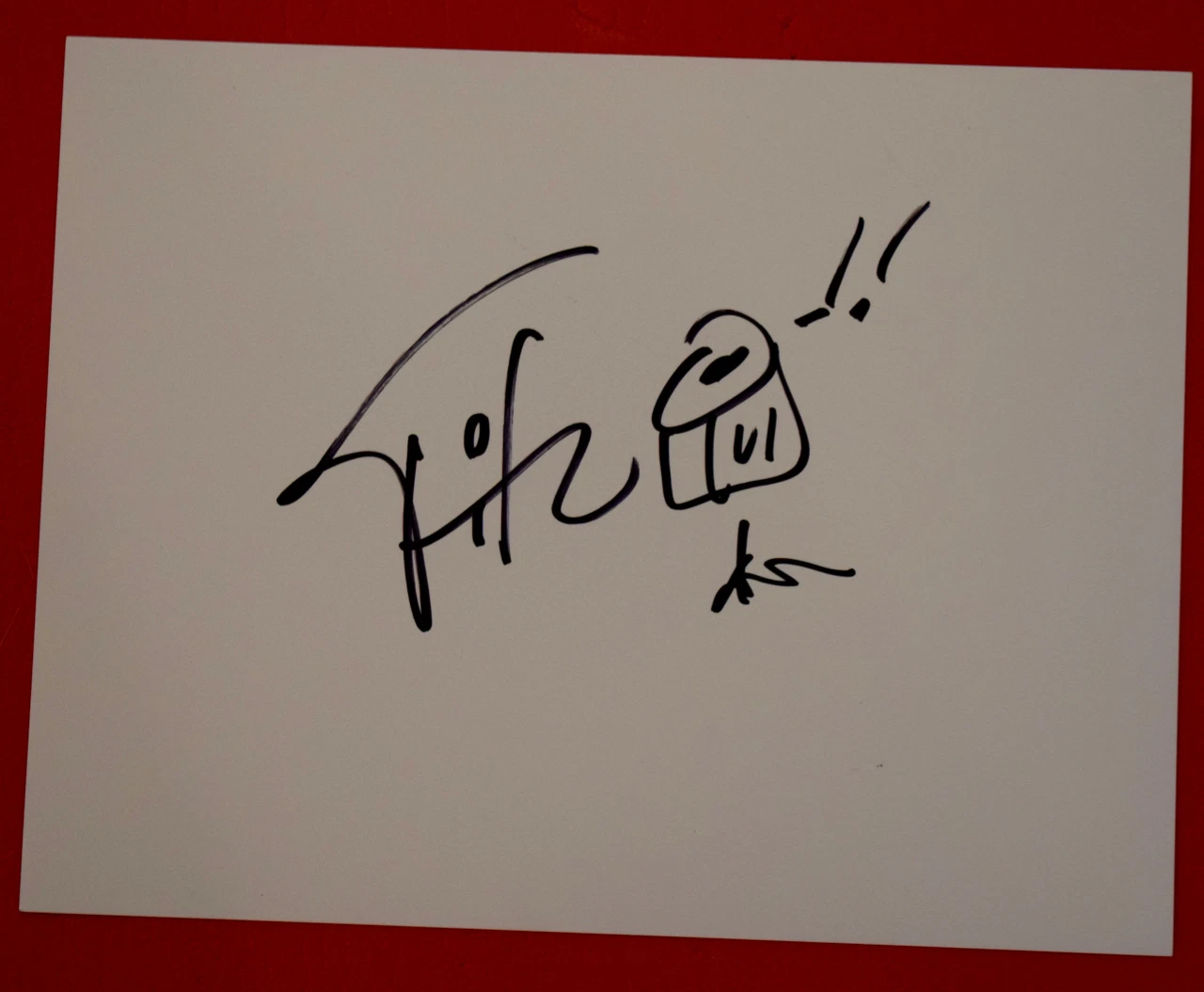 Brent Fitz Signed Autographed Hand Drawn Drum Sketch Slash Theory of a Deadman A