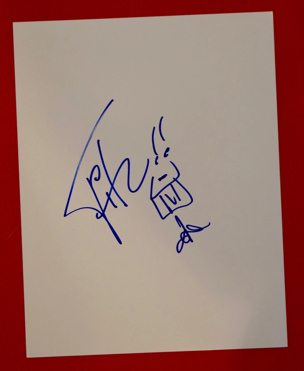 Brent Fitz Signed Autographed Hand Drawn Drum Sketch Slash Theory of a Deadman B
