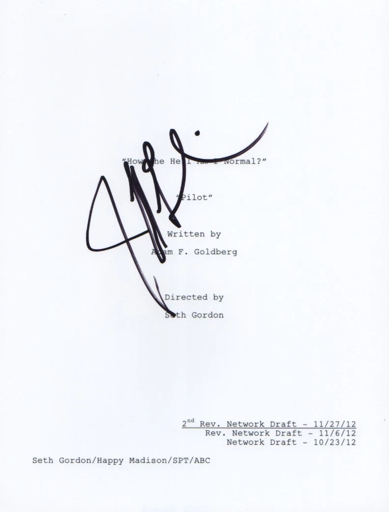 Jeff Garlin Signed Autographed The Goldbergs Full Pilot Episode Script