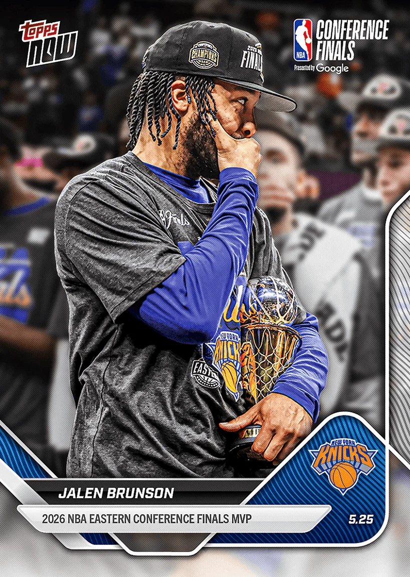 2025 Topps Now Jalen Brunson #321 New York Knicks Basketball Card