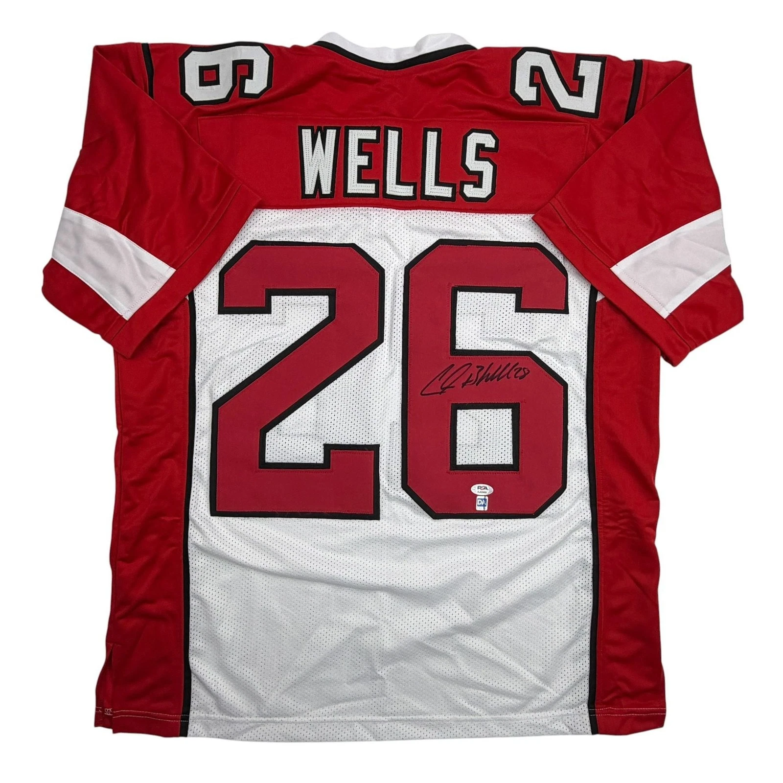 Autographed/Signed Chris Beanie Wells Arizona White Jersey PSA/DNA COA