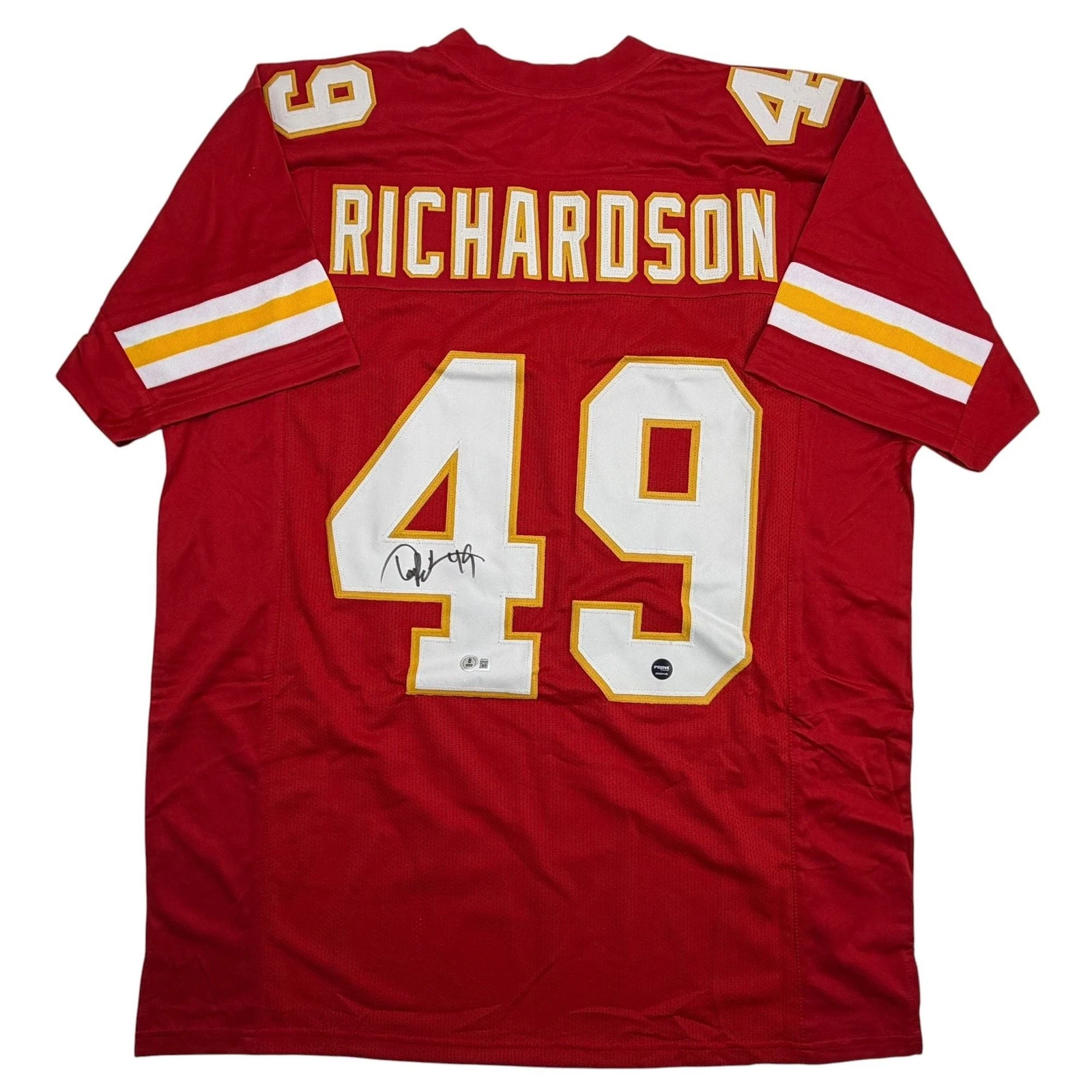 Autographed/Signed Tony Richardson Kansas City Red Jersey Beckett BAS COA