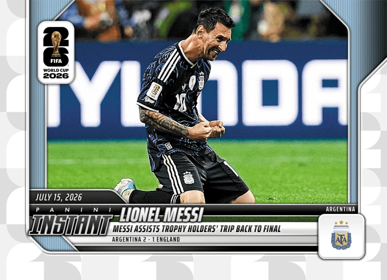 2026 Panini Instant FIFA World Cup Lionel Messi #235 Argentina Soccer Card