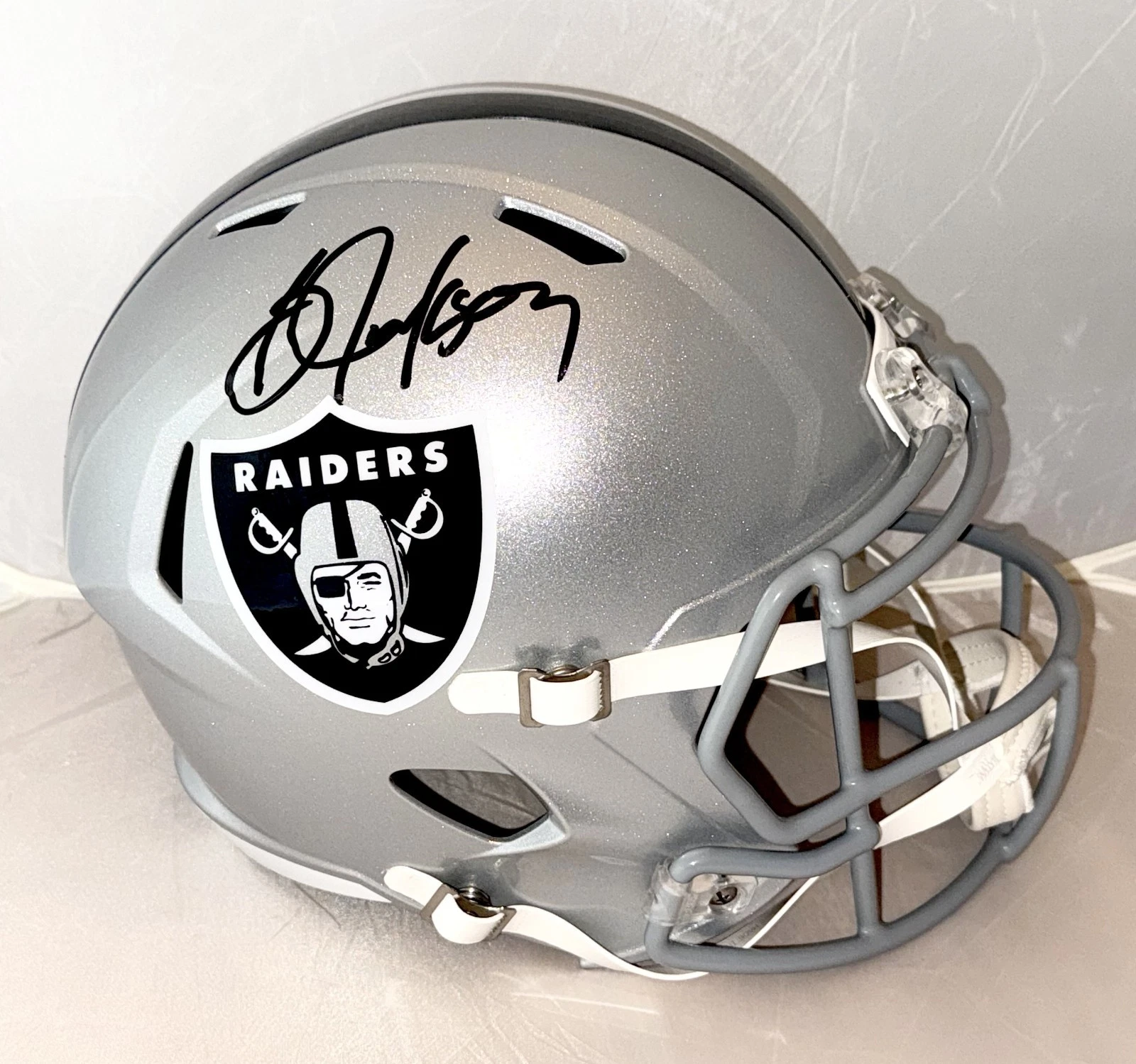 Bo Jackson signed Raiders Full Size Helmet autographed JSA Witnessed COA