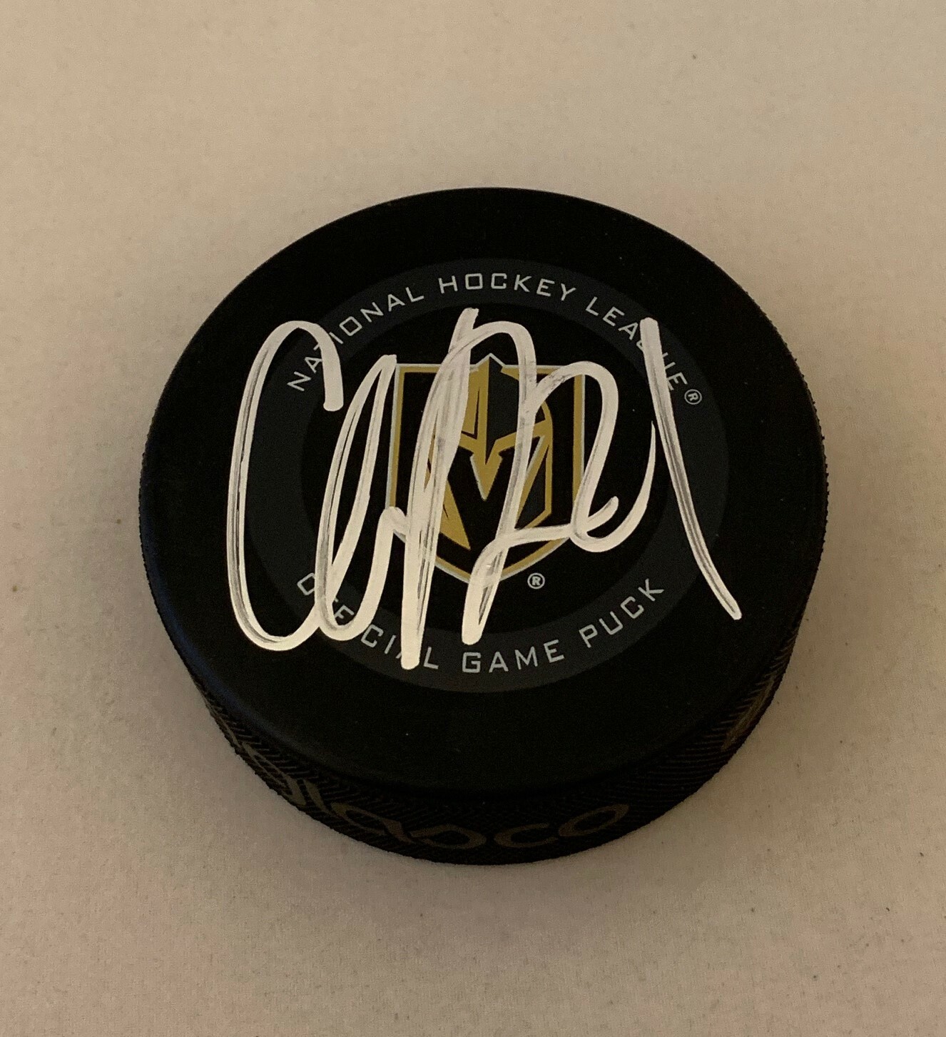 Cody Eakin signed Las Vegas Golden Knights Official Game puck autographed