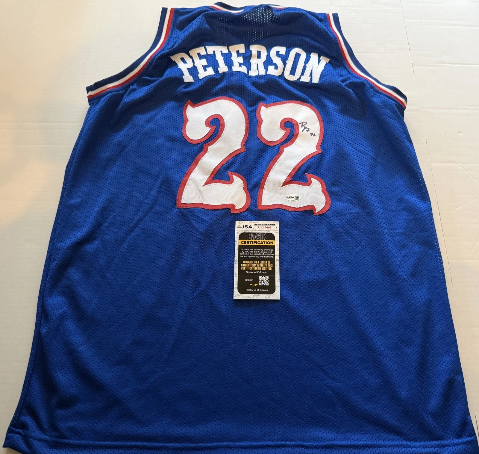 Darryn Peterson Kansas Jayhawks signed Custom jersey autographed JSA
