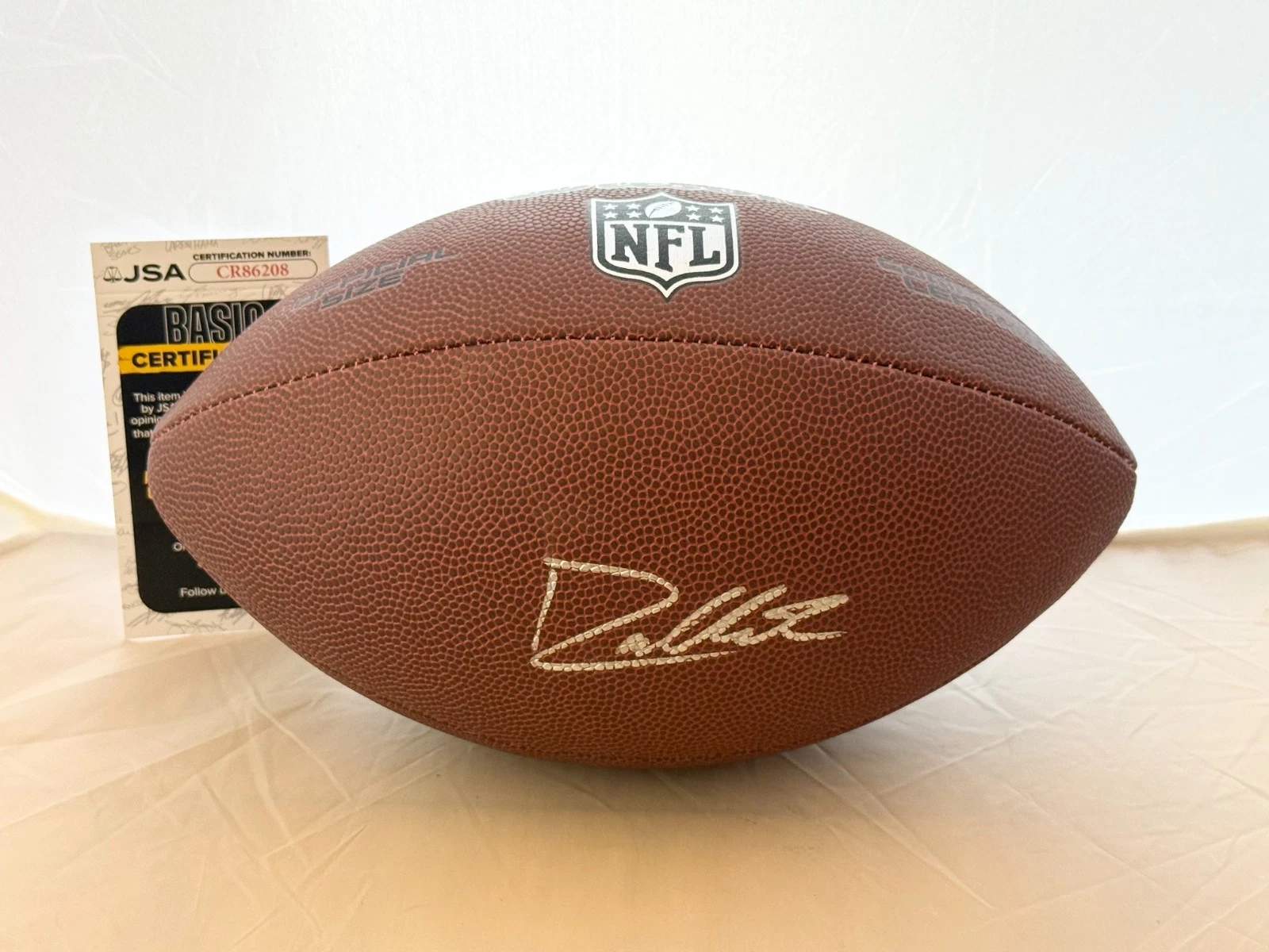 Drew Allar Pittsburgh Steelers signed NFL Football autographed JSA