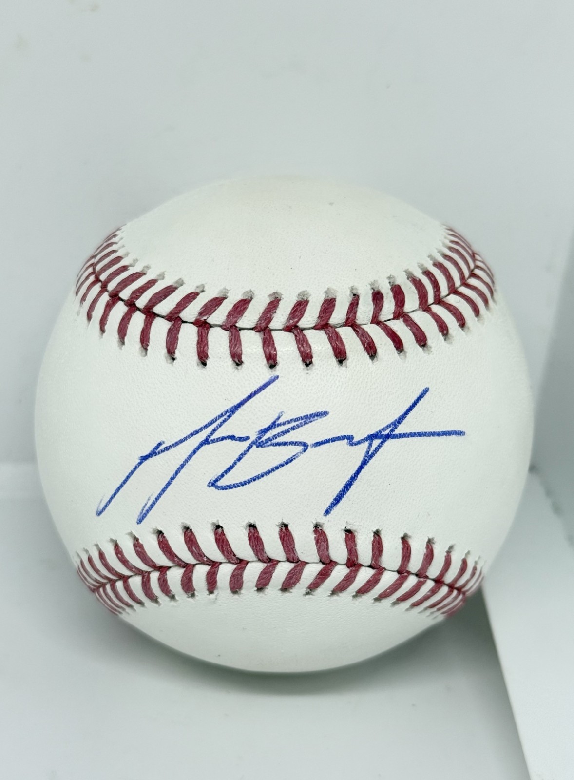 Michael Busch Chicago Cubs signed Official MLB Baseball Ball Beckett Witnessed