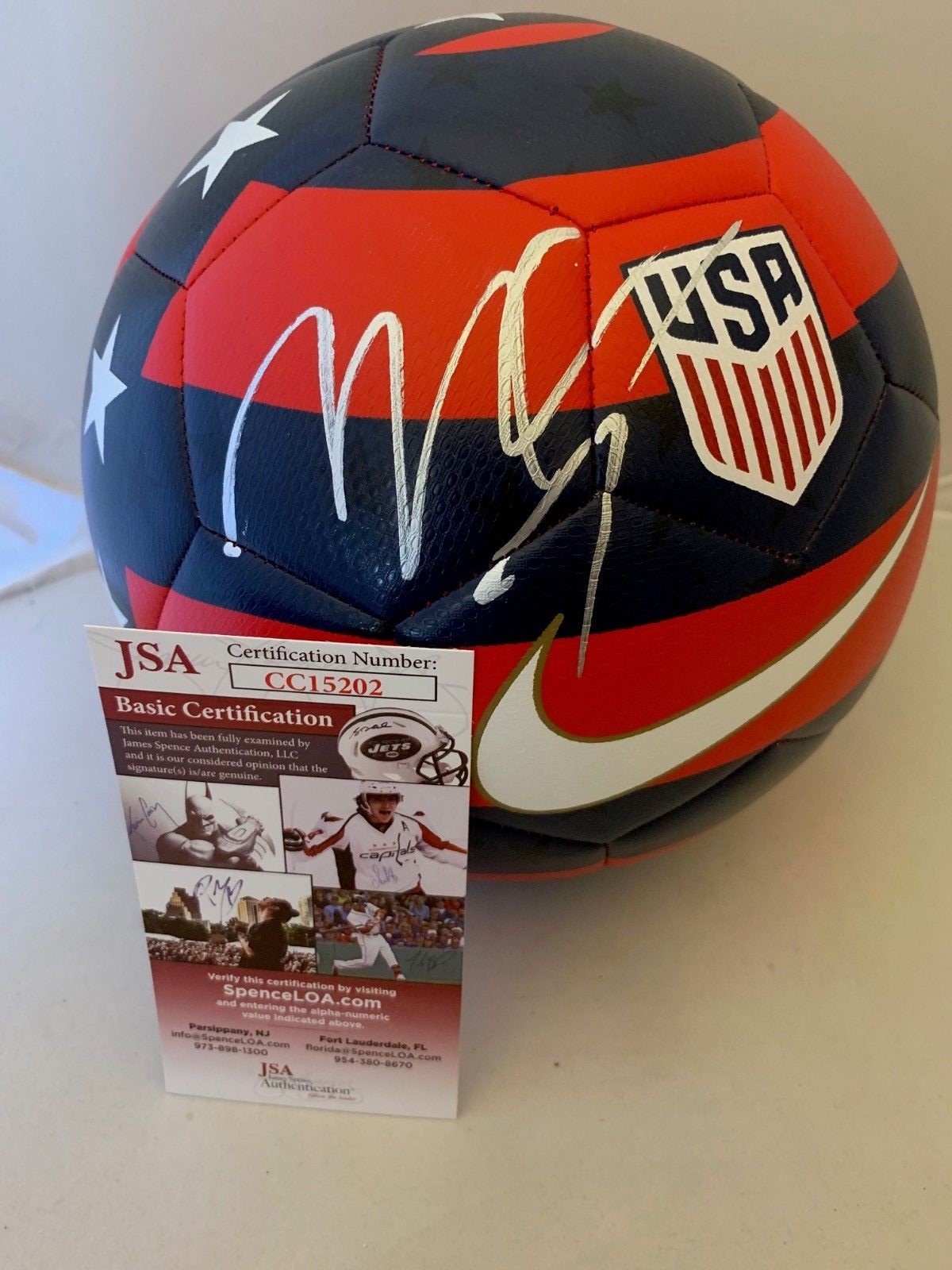 Meghan Klingenberg signed Nike USA Prestige Soccer Ball Team USA Womens JSA