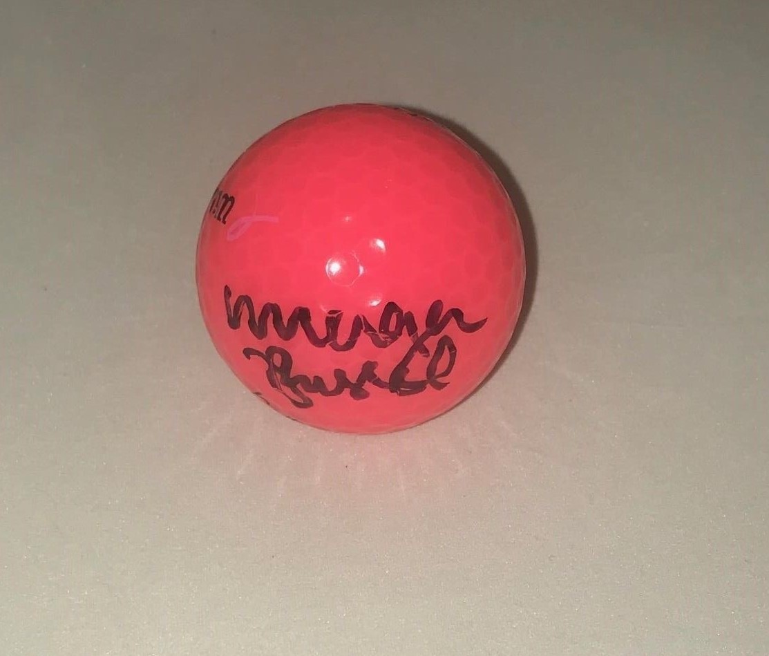 Morgan Pressel signed Hot Pink Wilson Hope Golf Ball autographed LPGA USA