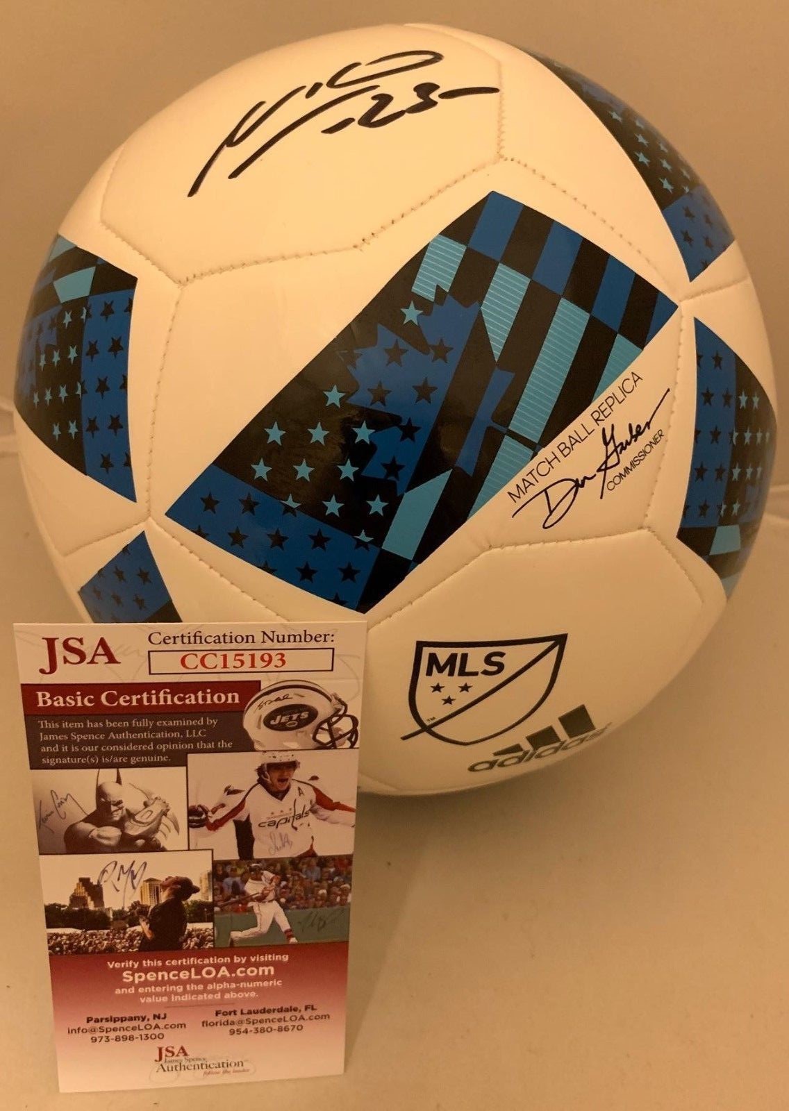 Nemanja Nikolic Chicago Fire signed MLS Soccer Ball autographed JSA