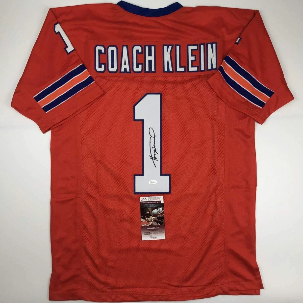 Signed HENRY WINKLER Coach Klein The Waterboy Jersey JSA COA Auto