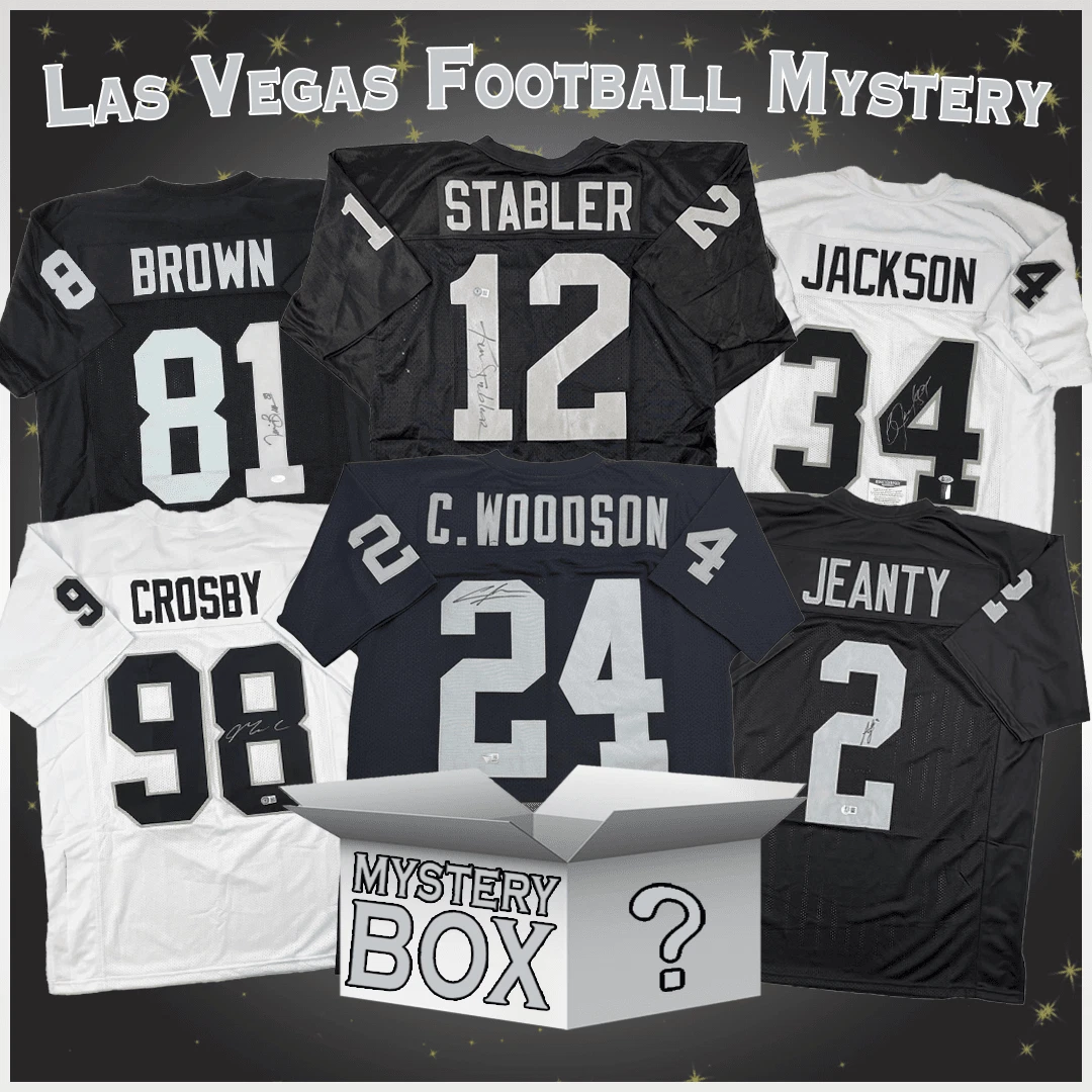 Autographed/Signed Oakland Las Vegas Jersey Mystery Box PSA JSA BAS COA
