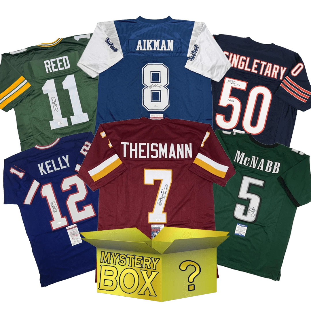 Autographed/Signed GOLD Series 2 Jersey Mystery Box PSA JSA BAS COA