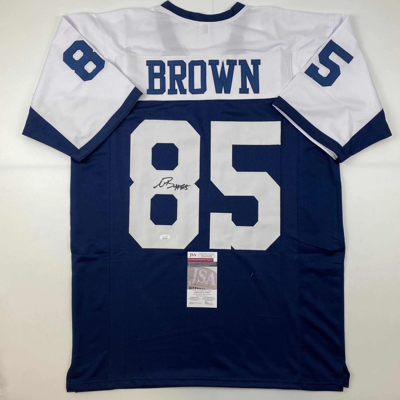 Autographed/Signed Noah Brown Dallas Thanksgiving Day Jersey JSA COA