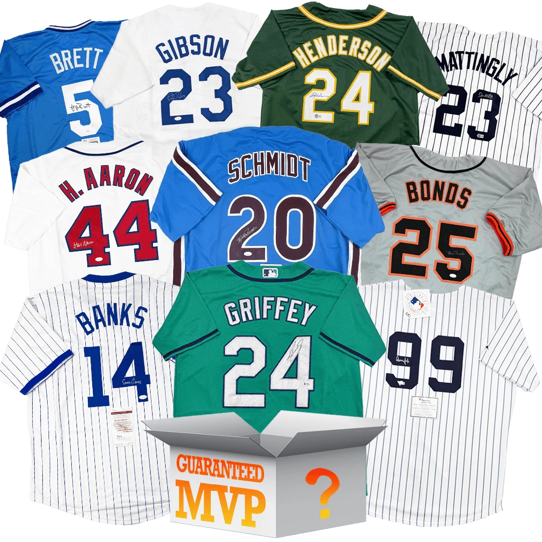 MVPs Autographed/Signed Jersey Mystery Box with PSA JSA or Beckett COA