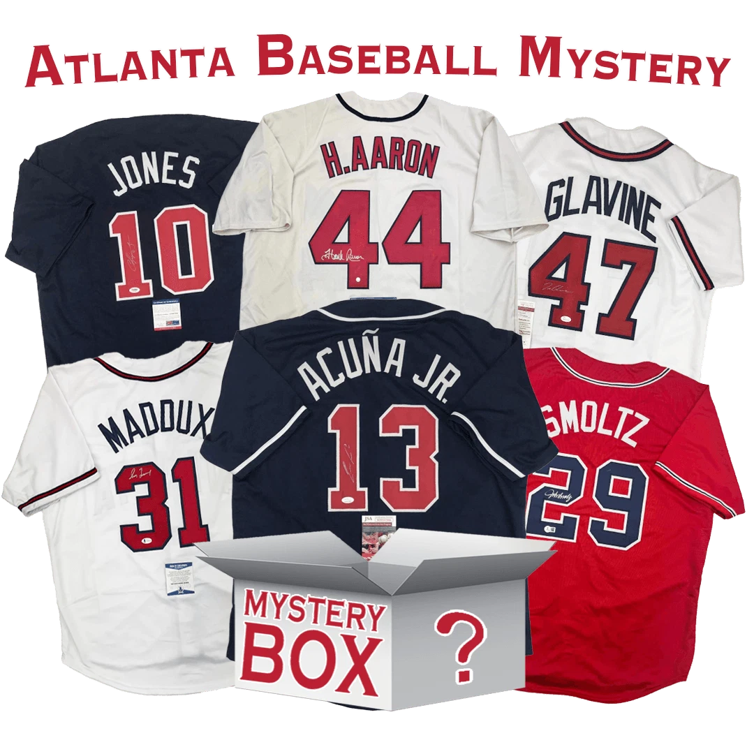 Autographed/Signed Atlanta Jersey Mystery Box PSA JSA or Beckett COA