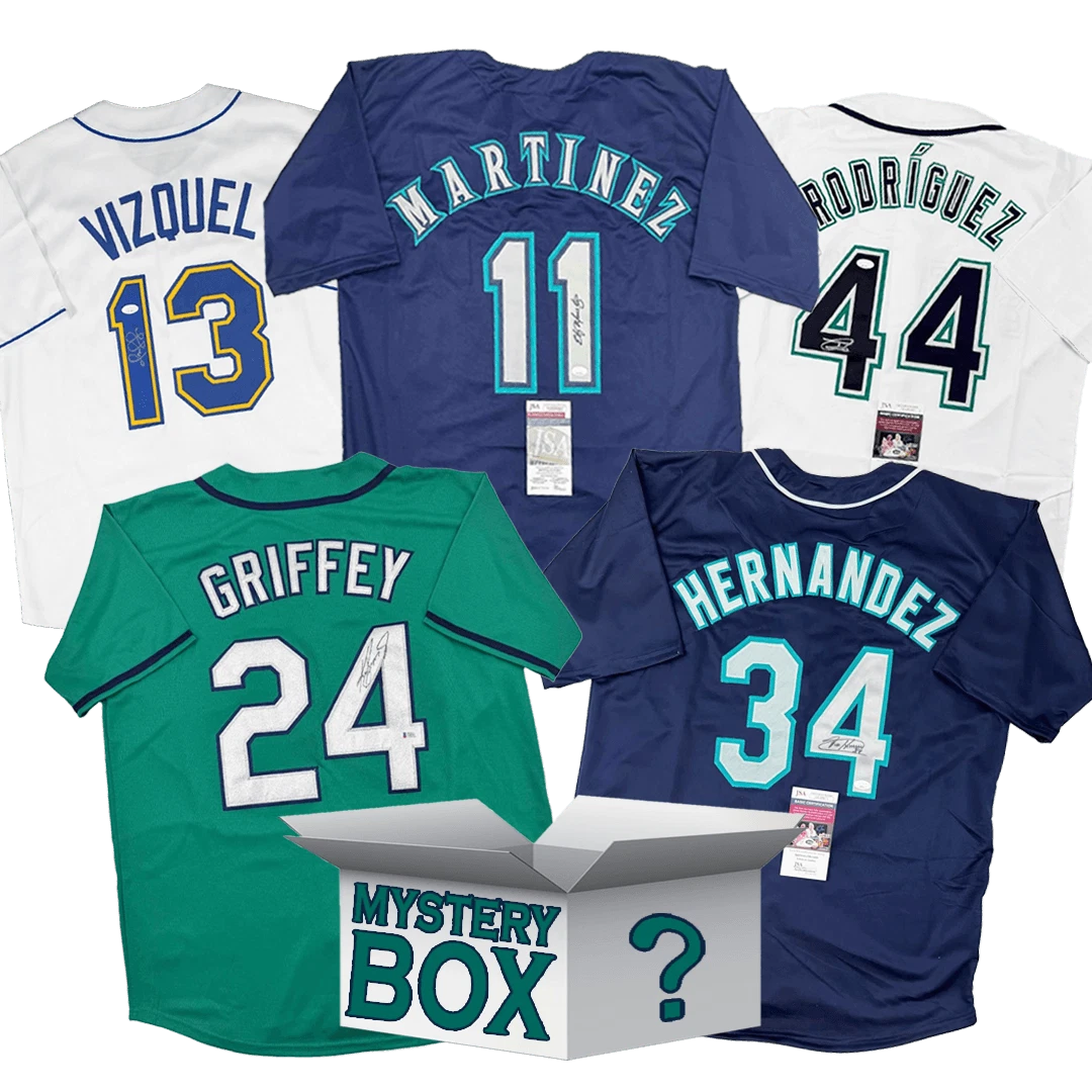 Autographed/Signed Seattle Jersey Mystery Box with PSA JSA Beckett COA