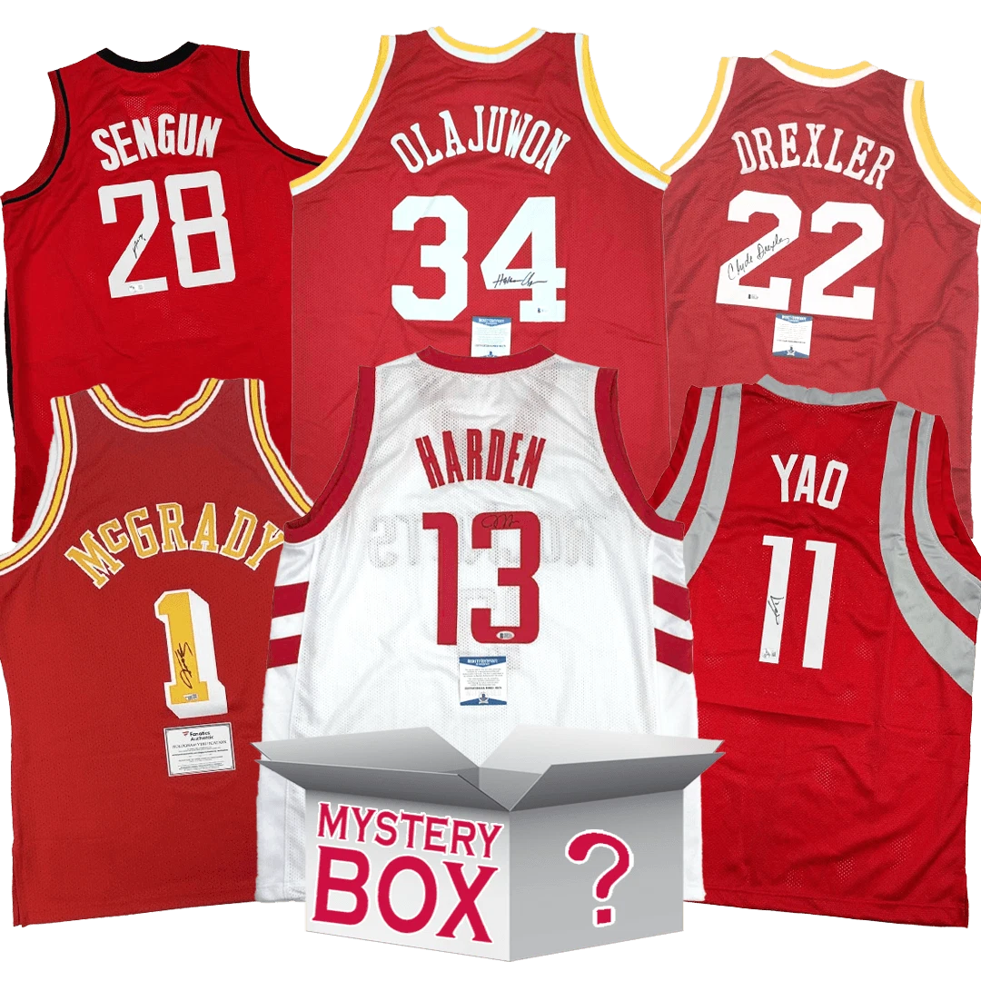 Autographed/Signed Houston Jersey Mystery Box PSA JSA or Beckett COA