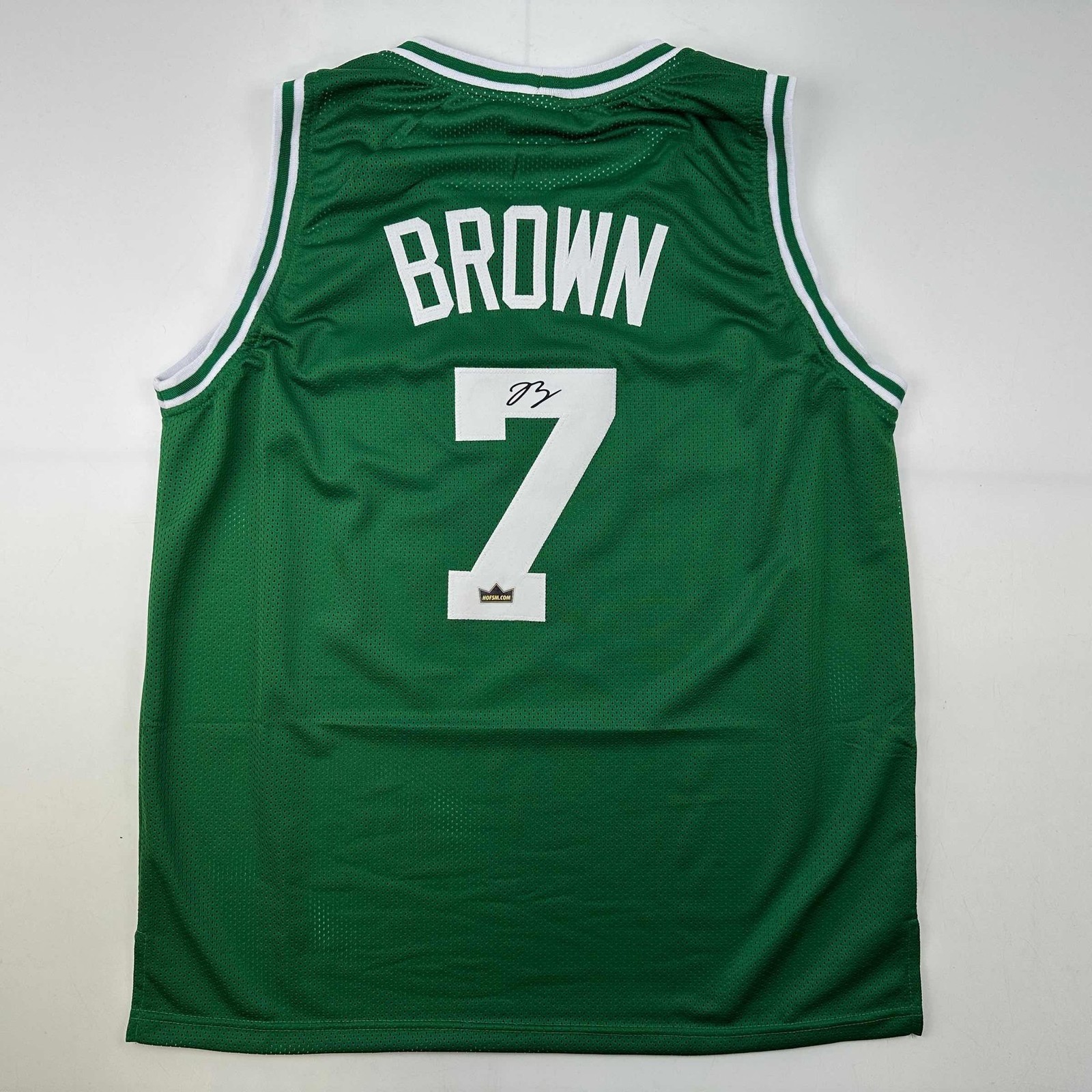 Facsimile Autographed Jaylen Brown Boston Green Auto Jersey Size Mens XL