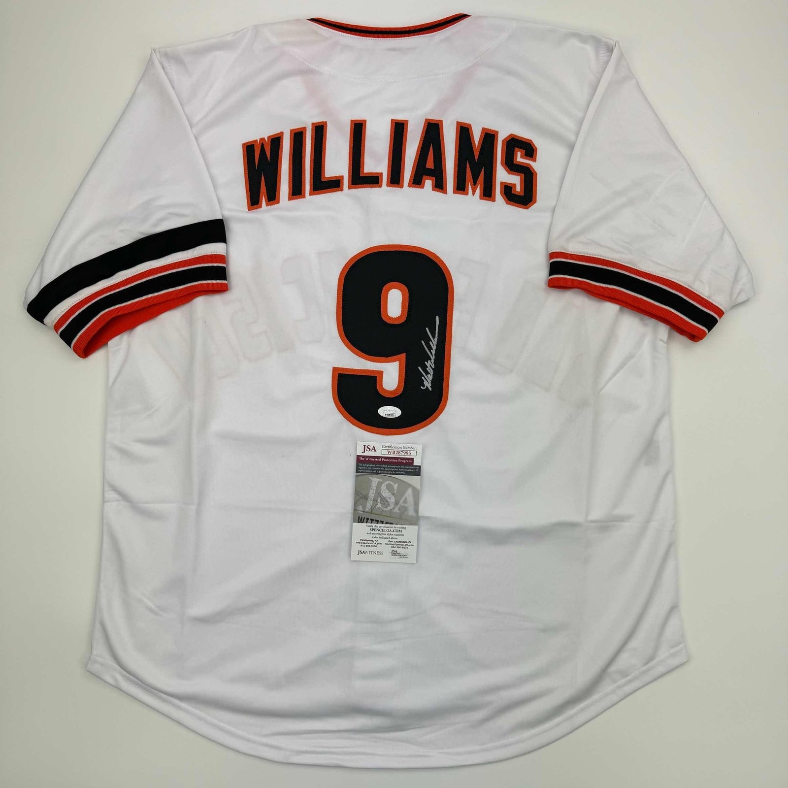 Autographed/Signed Matt Williams San Francisco White Jersey JSA COA