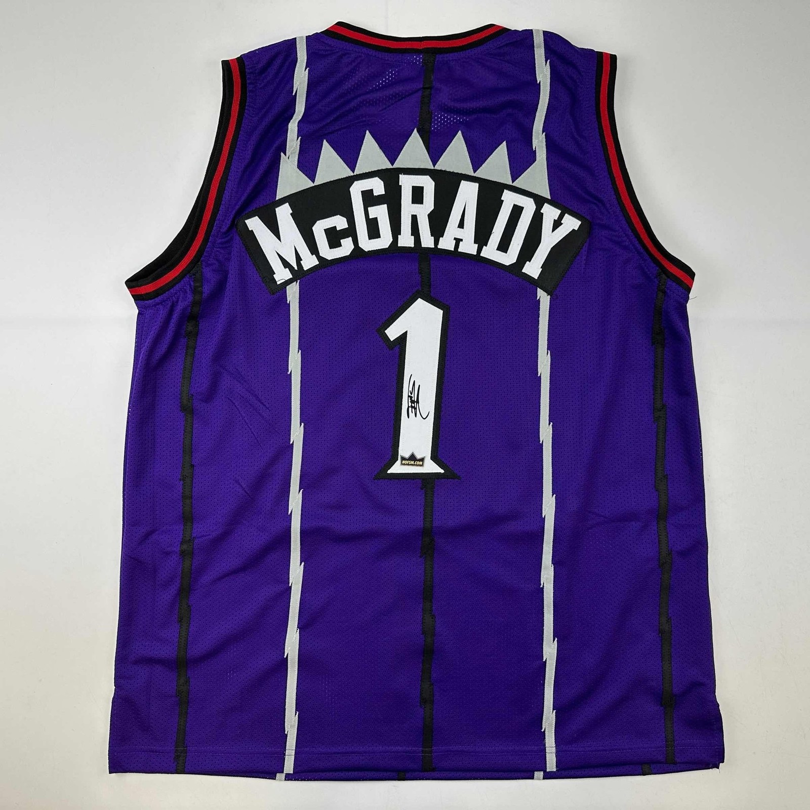Facsimile Autographed Tracy McGrady Toronto Purple Jersey Size Men's XL