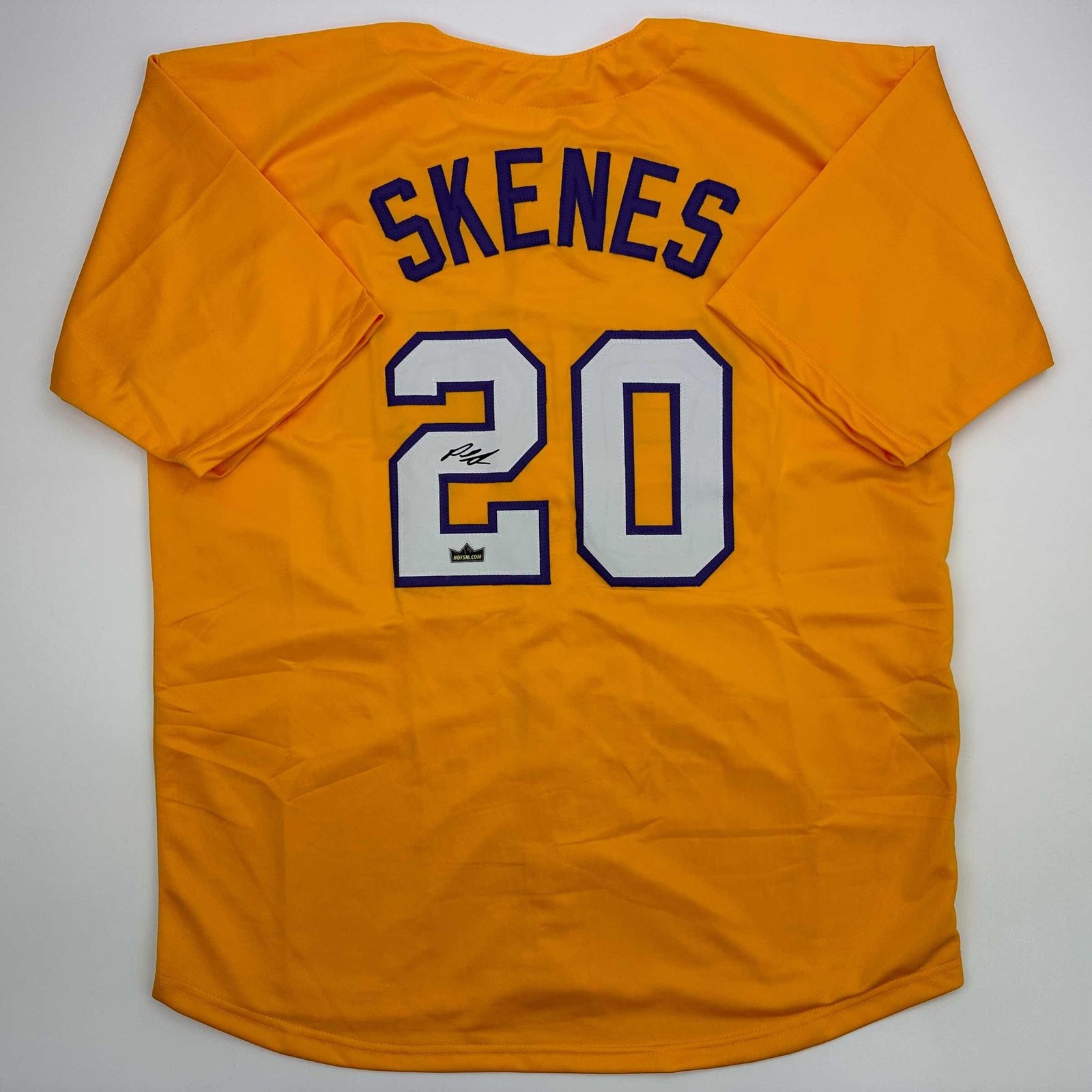 Facsimile Autographed Paul Skenes LSU Yellow Reprint Jersey Size Men's XL