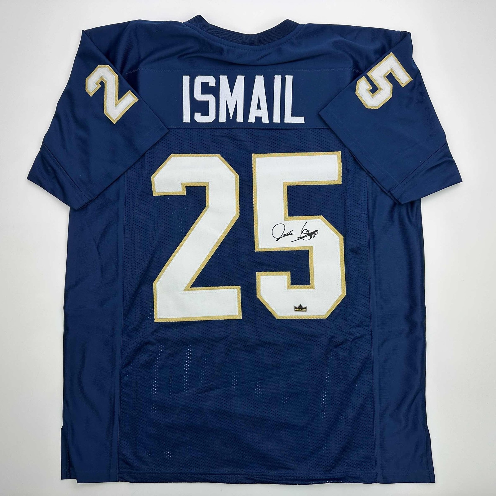 Facsimile Autographed Raghib Rocket Ismail Notre Dame Jersey Men's XL