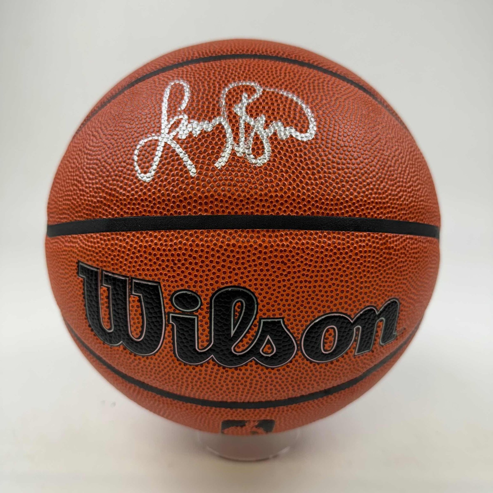 Autographed/Signed Larry Bird Boston Celtics Full Size Wilson JSA COA