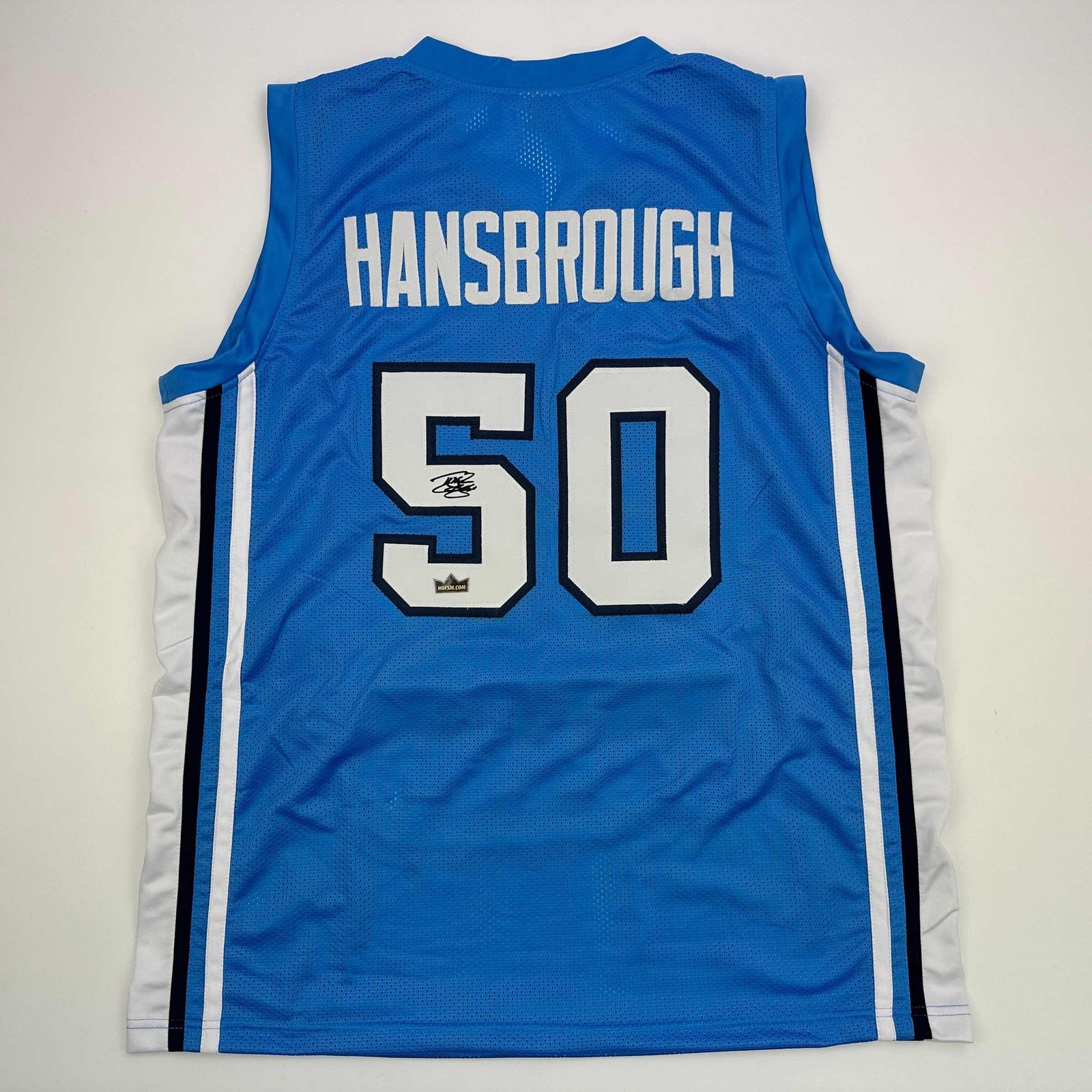 Facsimile Autographed Tyler Hansbrough UNC Blue Jersey Size Men's XL