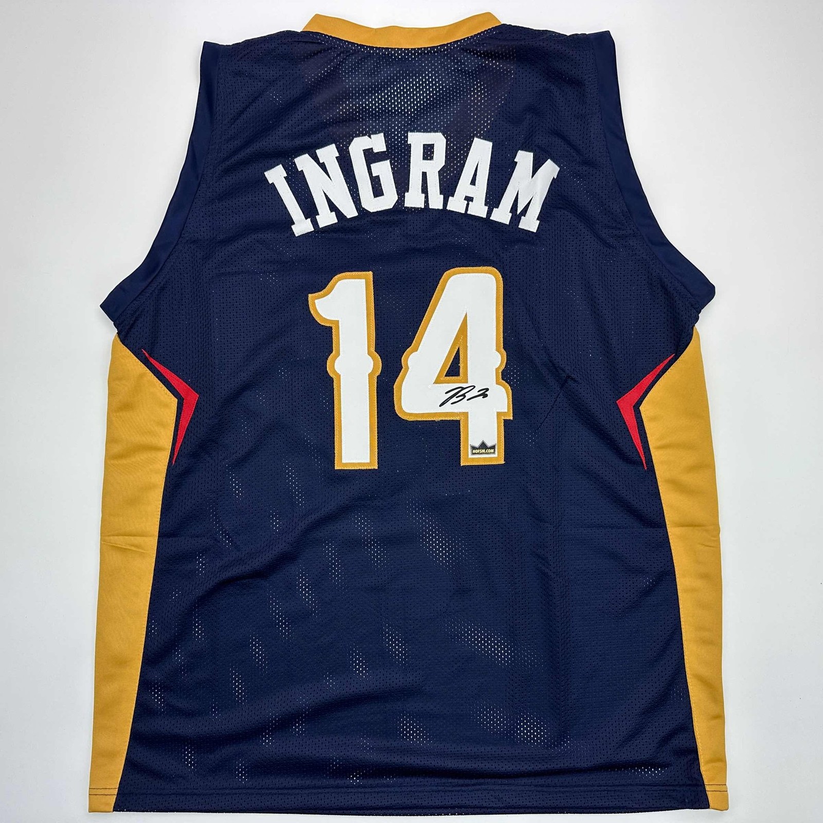Facsimile Autographed Brandon Ingram New Orleans Blue Jersey Men's XL