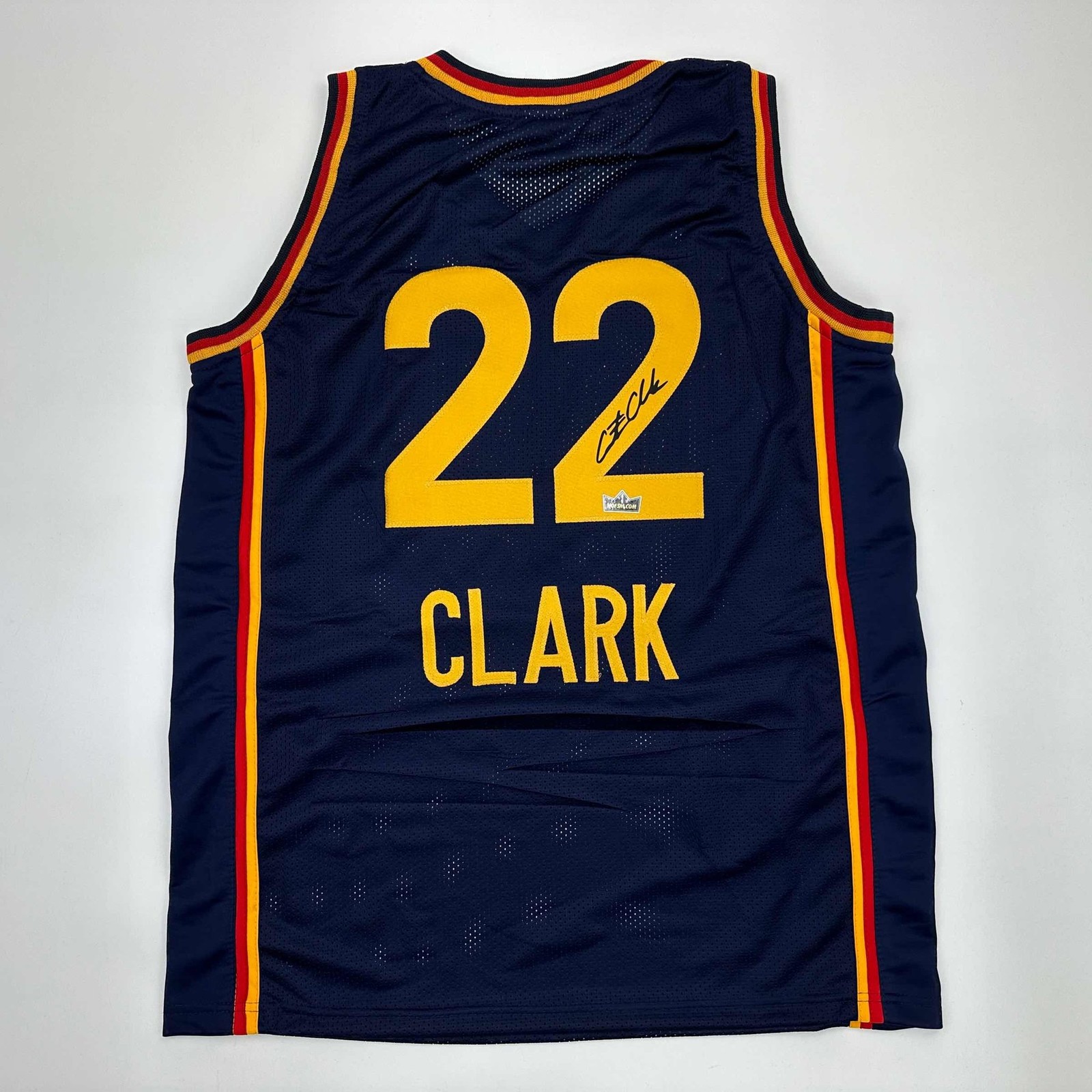 Facsimile Autographed Caitlin Clark Indiana Blue Jersey Size Men's XL