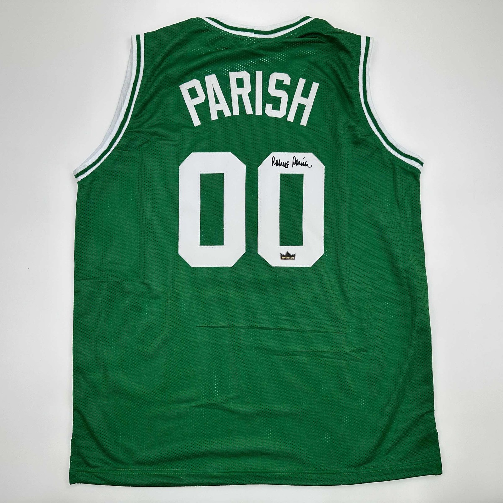Facsimile Autographed Robert Parish Boston Green Jersey Size Men's XL