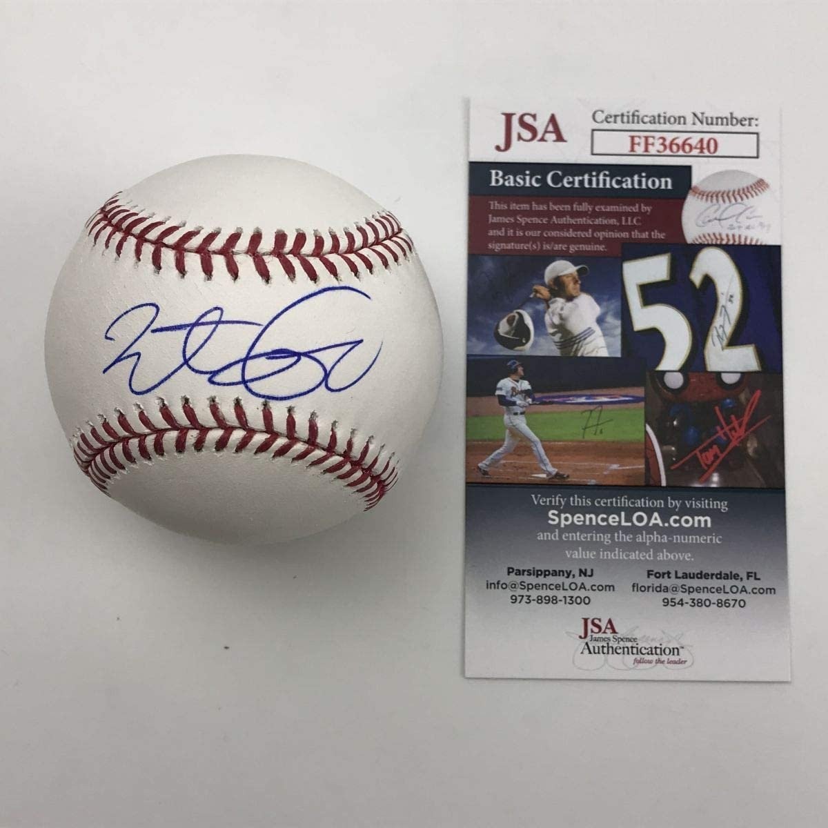 Autographed/Signed BRETT LAWRIE Toronto Blue Jays Rawlings ROML JSA COA
