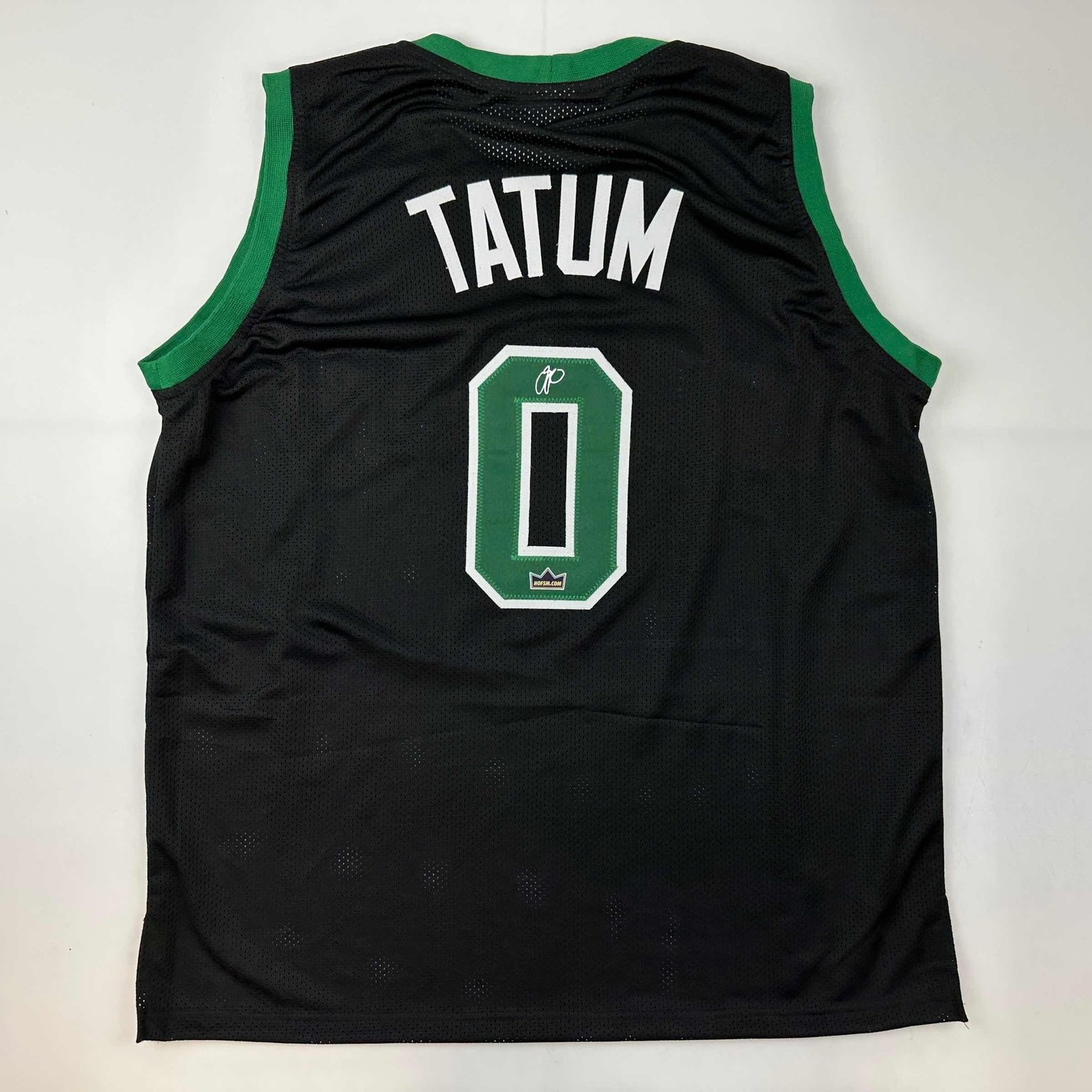 Facsimile Autographed Jayson Tatum Boston Black Jersey Size Men's XL