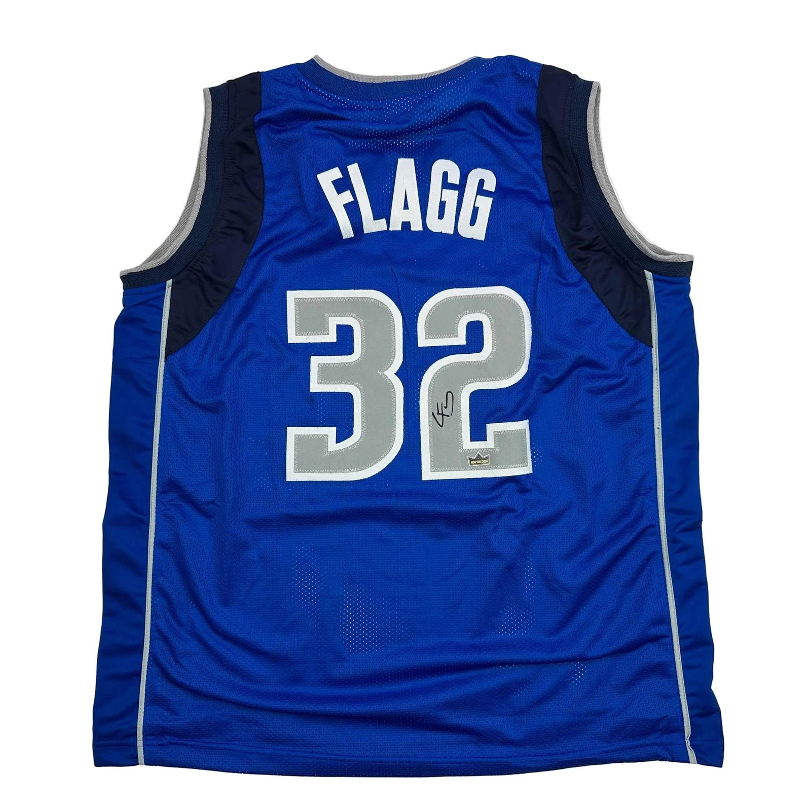 Facsimile Autographed Cooper Flagg Dallas Blue Auto Jersey Size Men's XL
