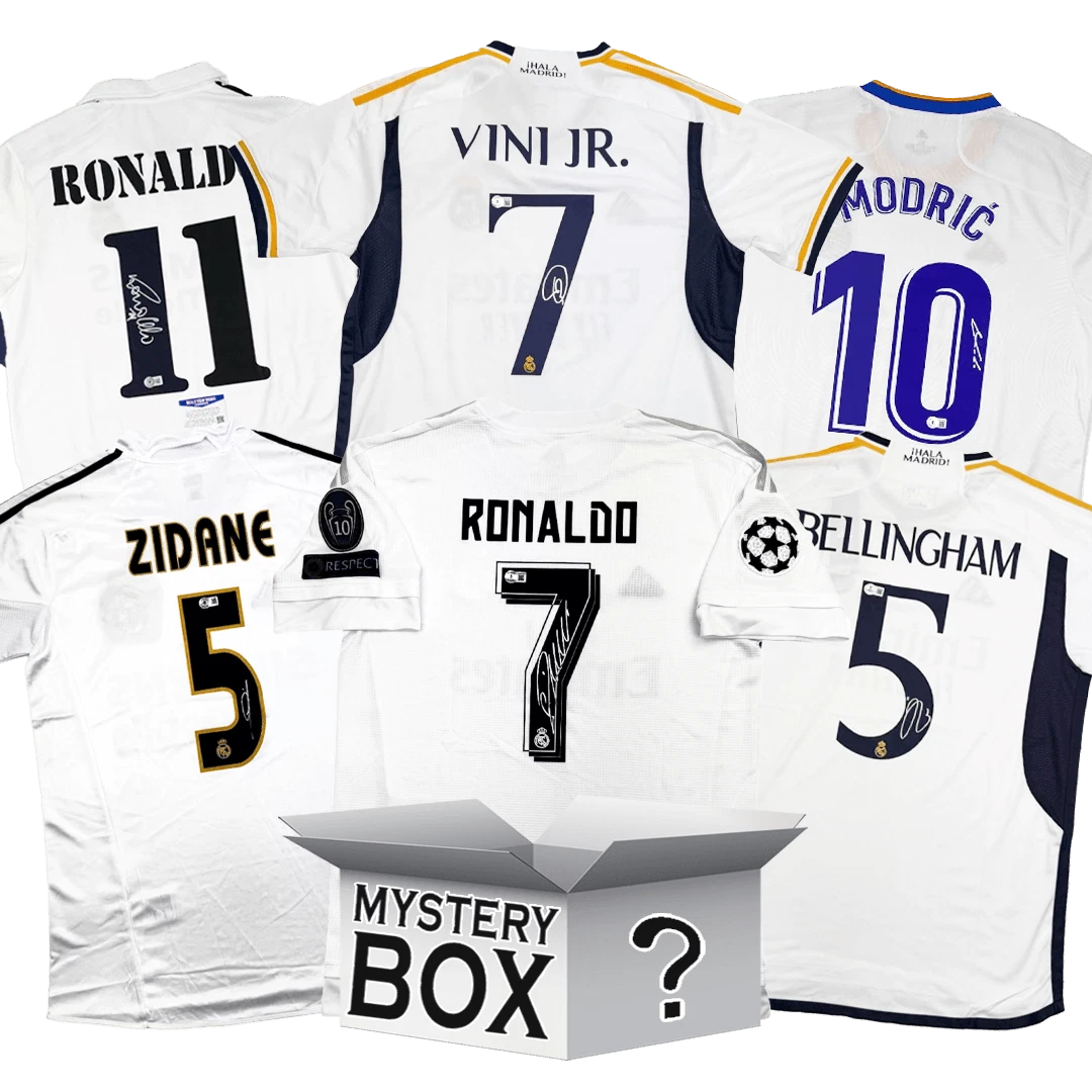 Real Madrid Autographed/Signed Jersey Mystery Box PSA JSA or Beckett COA
