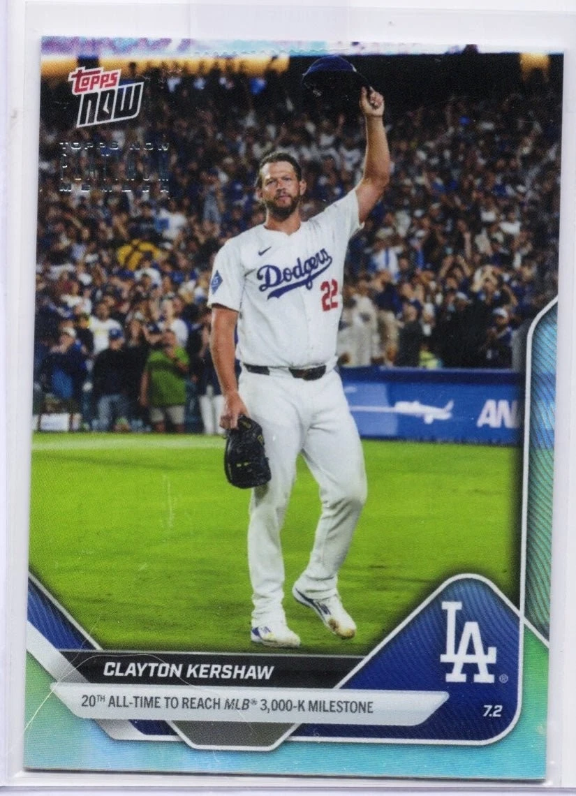 2025 Topps Now Clayton Kershaw #P373 Platinum Member Baseball Card